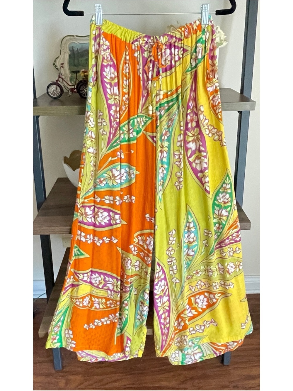 Haute Hippie Wide-leg Pants, Size Medium Vibrant